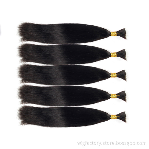 Cuticle Aligned Hair,Wholesale Virgin Human Bulk Hair Vendors, Mink Brazilian Hair Unprocessed 100% Human Hair Bulk